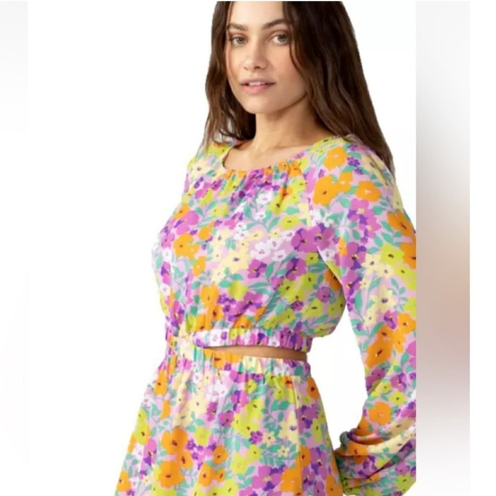 Sanctuary Fresh Garden NWT Cut Out Floral Multi Color Mini‎ Dress Size Large - Picture 3 of 10